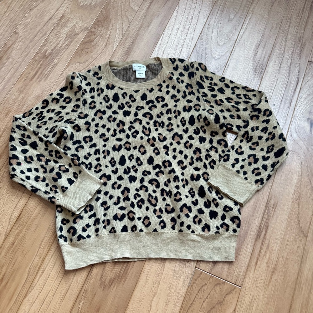 CrewCUTS Leopard Print Sweater